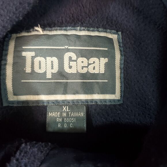 Vtg Pepsi Cola Jacket Adult XL Blue Top Gear Fleece Lined Nylon Bomber Men - Picture 3 of 8